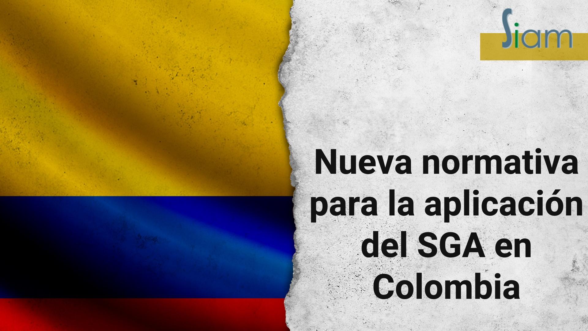 Colombia: nueva normativa para aplicar el SGA en lugares de trabajo