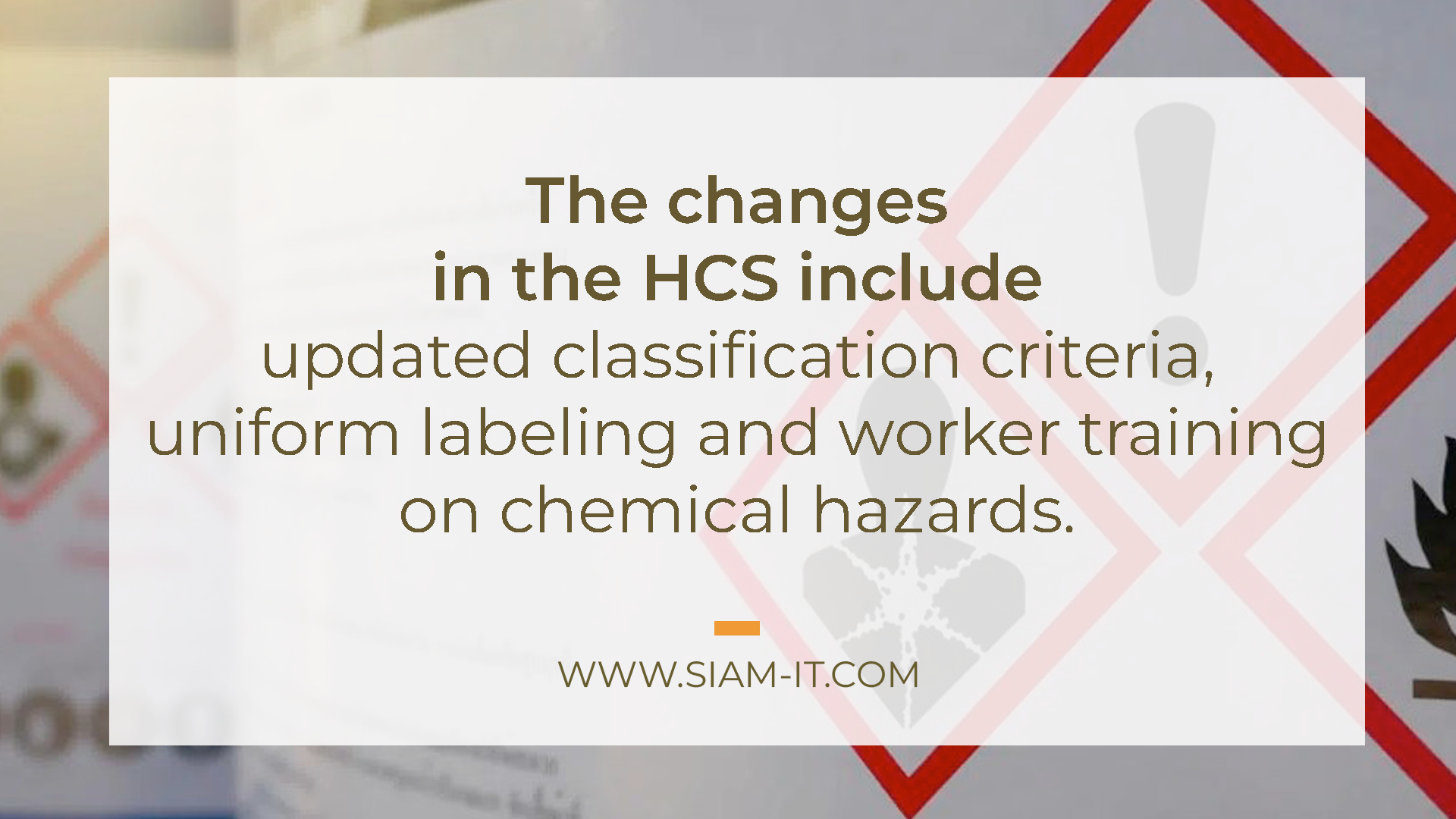 OSHA Updates the Hazard Communication Standard (HCS) 2024