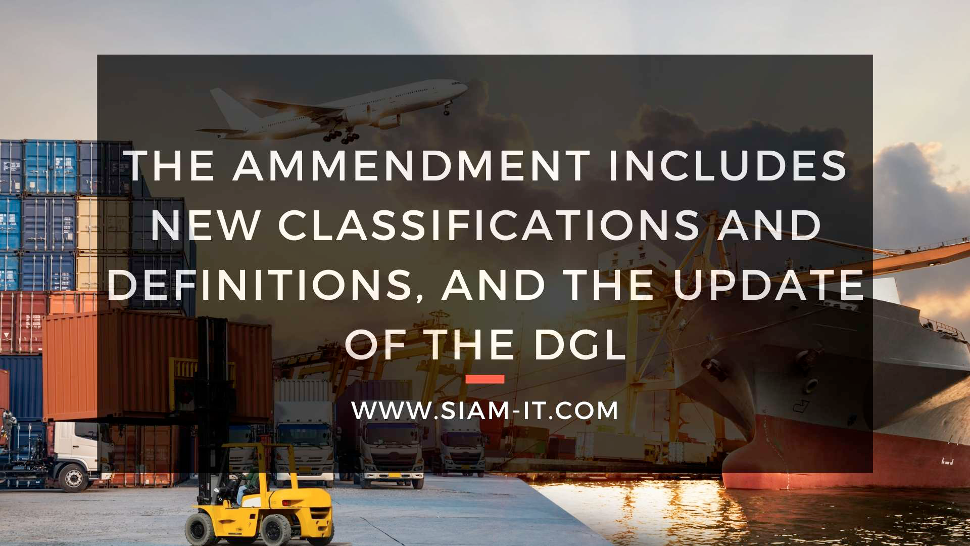 IMDG Code amendment 41-22 comes into force: overview